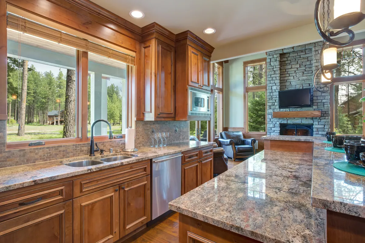 Granite kitchen countertop sealed by Diamond Bond
